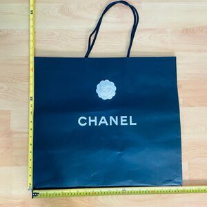 Chanel Paper Shopping Bag - extra large w/ camellia (19.75" x 17.5" x 9.25”) [A]